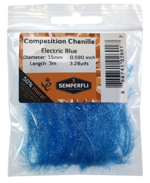 15mm Competition Chenille Electric Blue